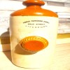 The Pioneer Furnishing Stores Liverpool Ceramic Hot Water Bottle - Vintage - Great Window Piece