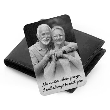 Photo Memorial wallet card, In loving Memory I Will Carry You With Me Until I See You Again, Photo Wallet Card, Keepsake, In Loving Memory