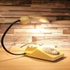 Rotary Dial Telephones Vintage Cream Lamp, With white rim spots and green rotary, 1970s GPO 746 Models