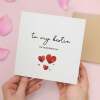 Valentine's Day Card for Bestie, Cute Simple Design for Valentine's Day - Square (5.5x5.5) / Blank Inside