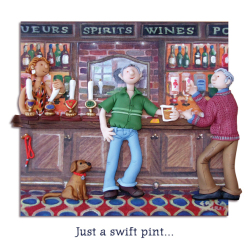 Just A Swift Pint Blank Greeting Card Any Occasion Erica Sturla Art Cards