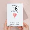 16th Birthday Card for Her Birthday Card Daughter 16th Birthday Card For Sister Birthday Card 16 th Birthday Card For Friend - Large (5x7) / Blank Message