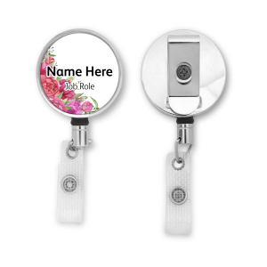 Personalised Metal ID Reel - Peony Corner