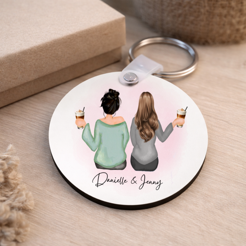 Personalised Best Friend Keyring
