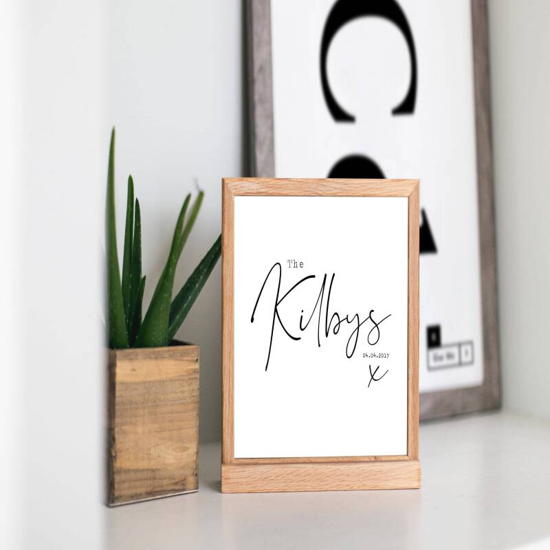 Personalised ANNIVERSARY card - Smooth White