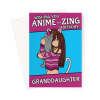 Cat Girl Birthday Card For Granddaughter - A5 Portrait - 1 Card