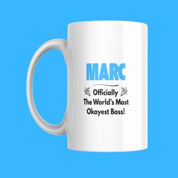 Personalised Boss Mug - Funny - For Him or Her - Customised Gift Ideas for your Manager or Yourself - For Christmas, Birthdays, Secret Santa