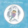Holy Mackerel Get a grip, a 15cm square climbing or mountaineering birthday card featuring Rosie Brooks artwork, blank inside for your message