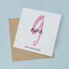 9 Year Anniversary Card For 9th Wedding Anniversary For Him or Her Wife Husband Card For Ninth Anniversary - Square (5.5x5.5) / Blank Inside