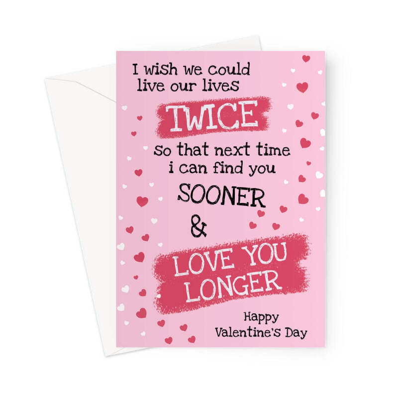 True Love Valentine's Day Card For Her - A5 Portrait - 1 Card