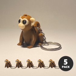 Baby Monkey Keyring Pack (x5)
