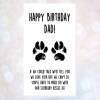 personalised birthday card from the dog, card from the 2 dogs, funny dog card, dad, mum, dad, brother, sister, any name, dog sitter, cute