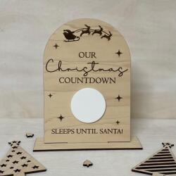 Reusable Christmas Countdown / Children's Christmas Countdown / Sleeps Until Santa / December Countdown