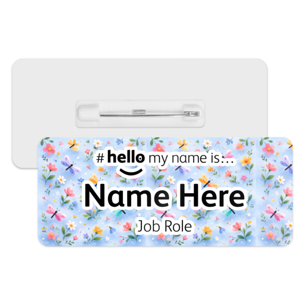 #hello my name is... Name Badge - Enchanted Butterflies