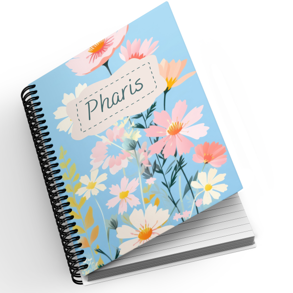 Personalised A5 Notebook - Spring Florals