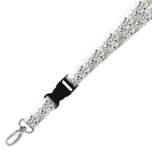 Double Breakaway Lanyard - Wildflower Border