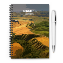 Personalised A5 Artwork Notebook - Tuscany - Italy