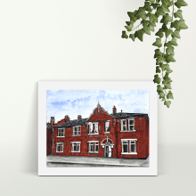 The George Hotel Irlam - A4 Print - Mounted