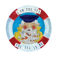 I Am The Sea Greetings Card by Lisa Berkshire