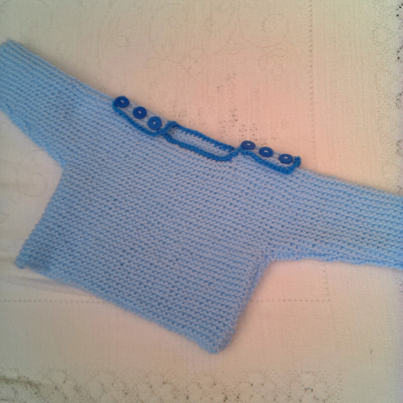 Knitted 4 Piece Outfit for a Baby Boy - 0 - 3 mths - Chest 16 ins - £20.00