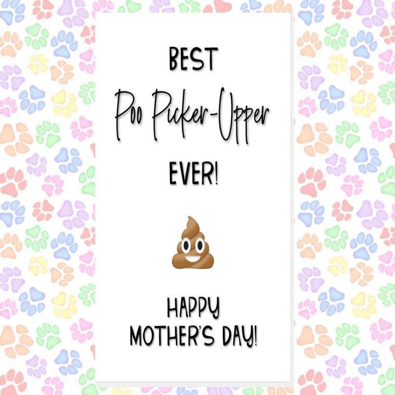 MOTHER'S DAY card from the dog. funny mother's day card, card from the dog, card from the dogs, best dog mum, ball thrower, 7 designs - DOG MUMMY