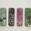 Magnetic Needle Travel Tin | Magnetic Needle Case - Green Cat