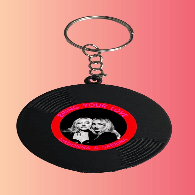 Sabrina Carpenter Vinyl Keyrings - Sabrina and Madonna