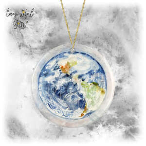 Space Ceramic Decoration - Watercolour Earth