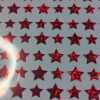 Red Glitter Star Stickers