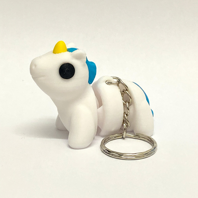 Baby Unicorn Keyring - Blue