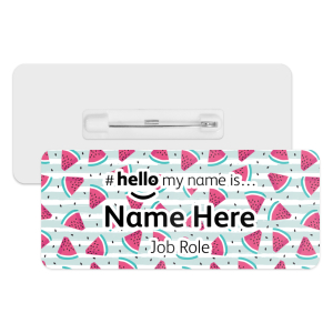 #hello my name is... Name Badge - Summer Watermelons