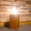 Buy2get3rd free - Large - Rustic Industrial Lamp Inset - Reclaimed Wood - Quirky Square Rectangle - Desk Lamp Table Lamp - Bedside Lamp - Man/She Cave - Handmade