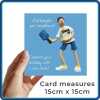 Funny Pickleball Birthday Card for Him - Polymer Clay Art by Erica Sturla - Pickleball Card UK