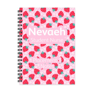 Personalised A5 Notebook - Summer Strawberries