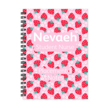 Personalised A5 Notebook - Summer Strawberries