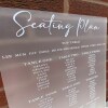 Wedding Table Plan / Seating Plan / A2 Acrylic Sign / Personalised Sign / Acrylic Seating Plan / Welcome To The Wedding / - Gold