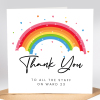 Thank You Doctor Card Rainbow hospital ward Card