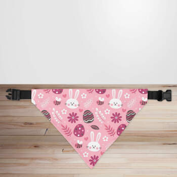Pink Eggs & Bunnies Easter Dog/Puppy Bandana