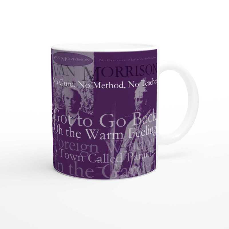 Van Morrison "No Guru" Track Mug - Ceramic White