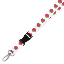 Double Breakaway Lanyard - Floral Apple