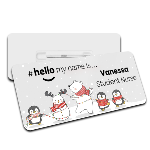 #hello my name is... Name Badge - Polar Bear and Penguins