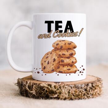 Tea And Cookies Mug, Tea And Biscuits Mug