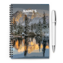 Personalised A5 Artwork Notebook - Mount Baker Wilderness - Washington