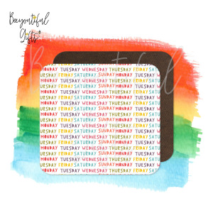 Children's Coaster - Patterned Days of the Week