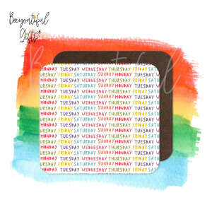 Children's Coaster - Patterned Days of the Week