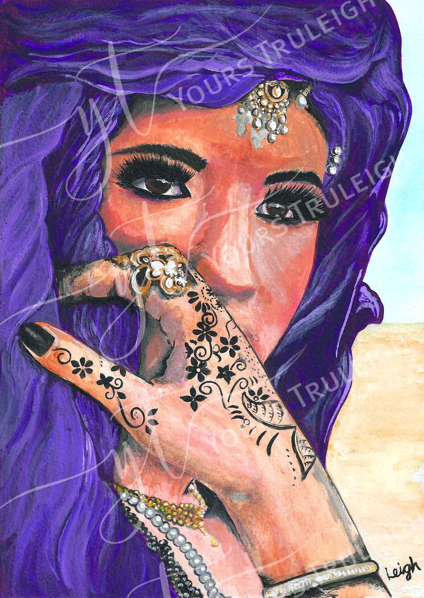 Amazigh Girl - Purple