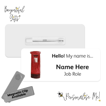 Postal Worker Name Badge - Post Box