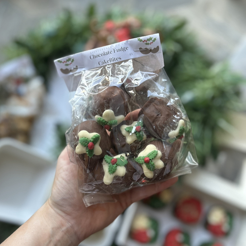 Christmas Chocolate Fudge Cake Pop Bites