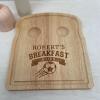 Personalised Dippy Egg Breakfast Board / Football Themed Gifts for Kids / Personalised Egg and Toast Board / Egg Cup Tray Birthday Easter - Dippy Egg - Dinosaur