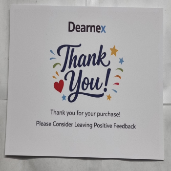 6x4 Thank you Note Printed on Glossy Paper - Dearnex